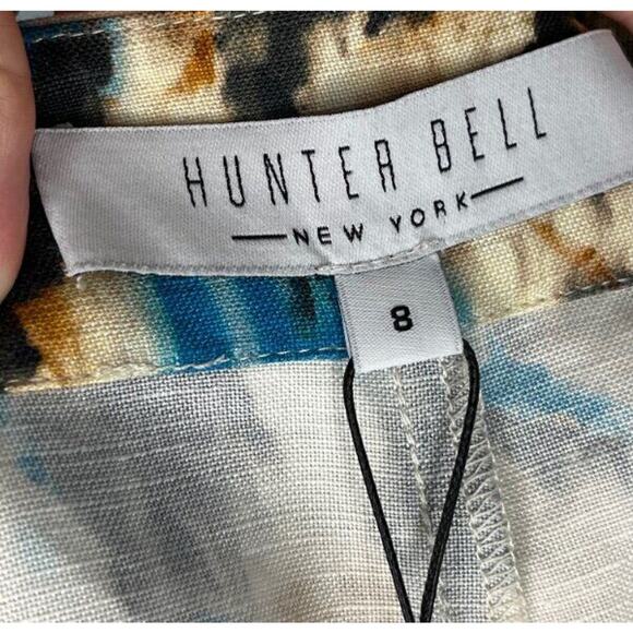 HUNTER BELL Sz 8 Ashton Shorts Tie Dye Linen Blend NWT - Picture 3 of 9
